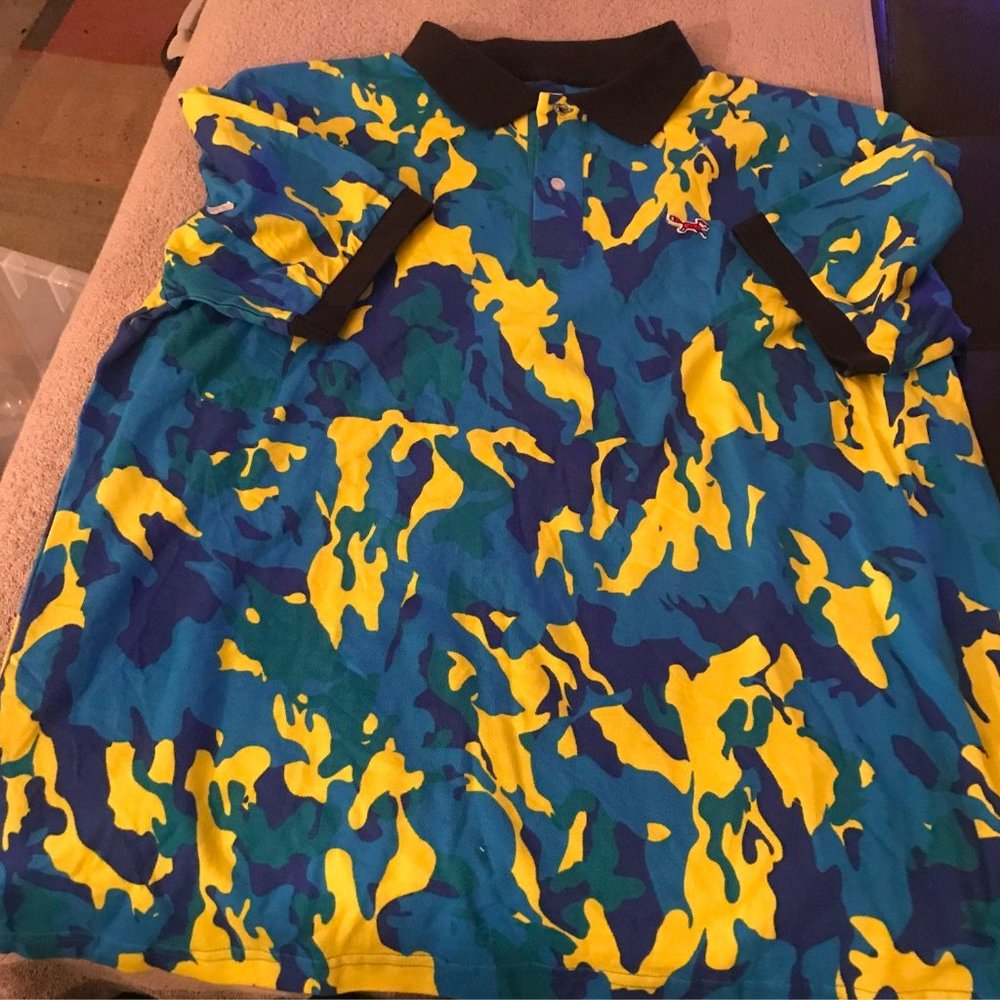 XXL retro fox Egyptian cotton polo